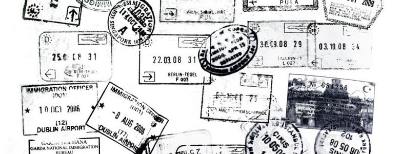 Stamps in passport at border corssings