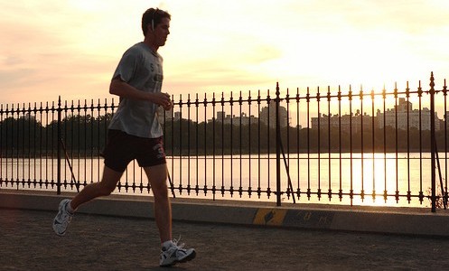 Jogging in Central Park