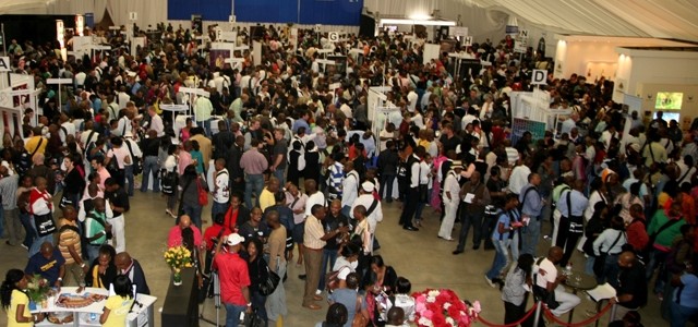 Wine lovers enjoying the Soweto Wine Festival