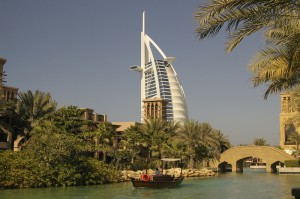 Burj al Arab and wadi at Madinat Jumeira