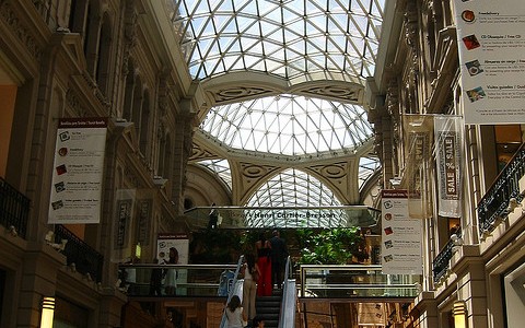 daylight through the arcade of galerias pacifico buenos aires