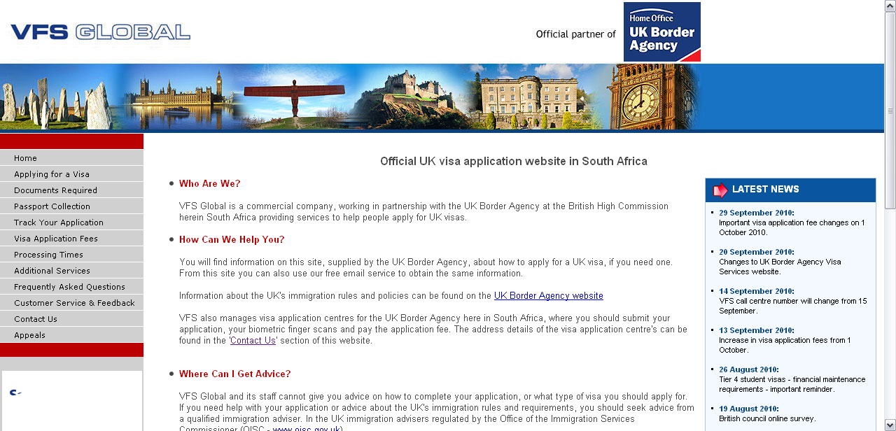 VFS UK Visa Travelstart's Travel Blog