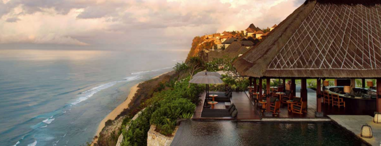 View from the top of Bulgari resort in Bali