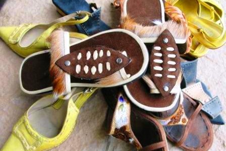 A selection of shoes on sale in Johannesburg