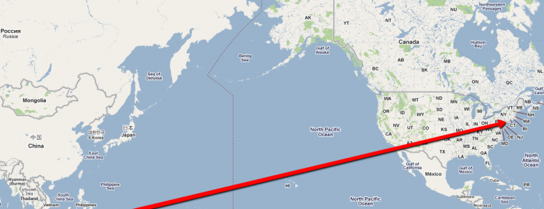 map of singapore to newark world's longest flight