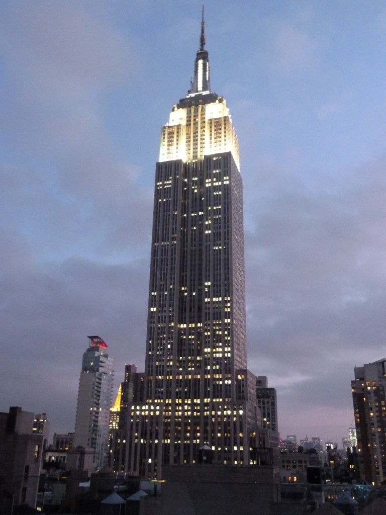 The Empire State Building at night