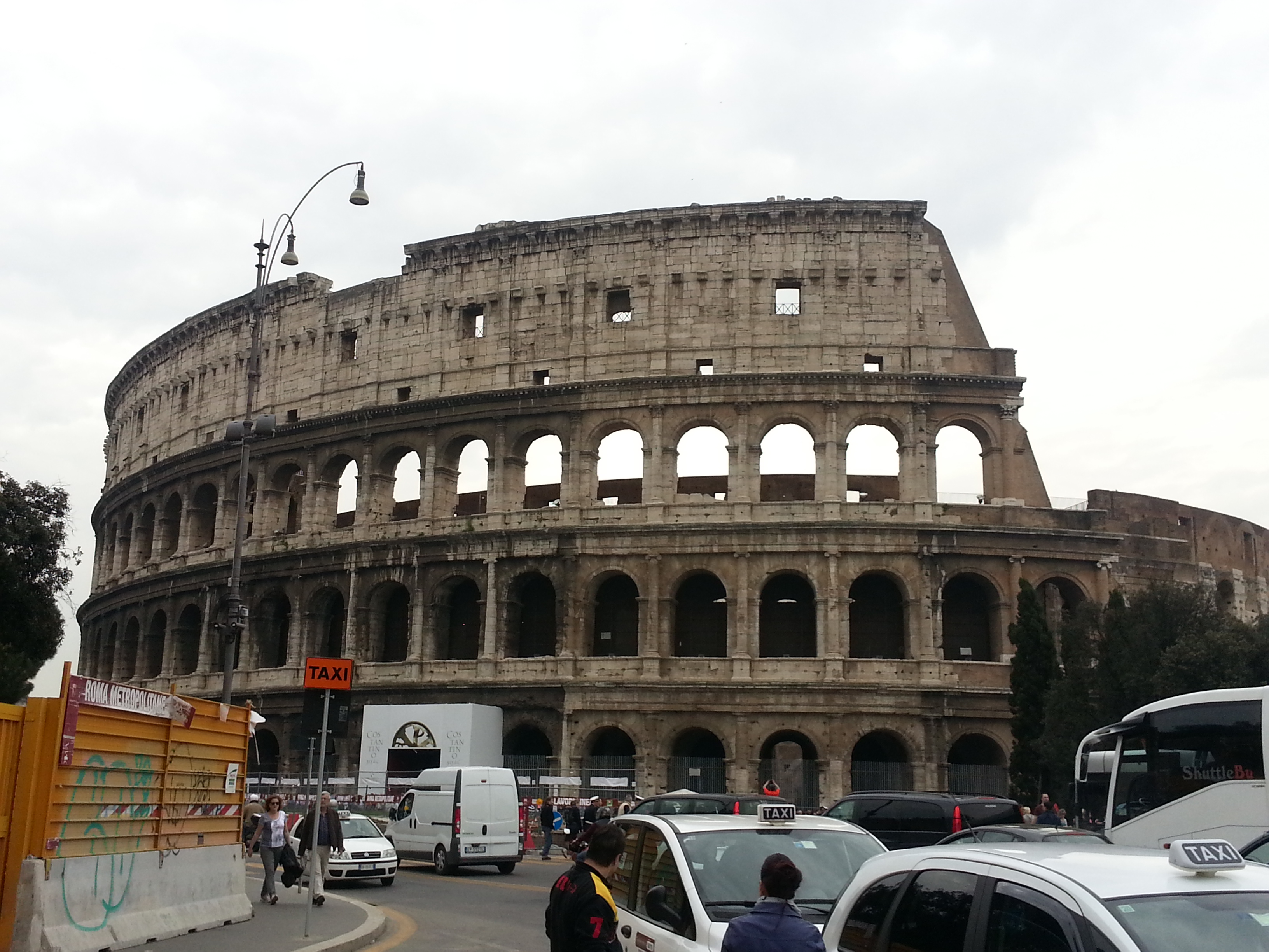 External View of the Colosseum in Rome, Italy