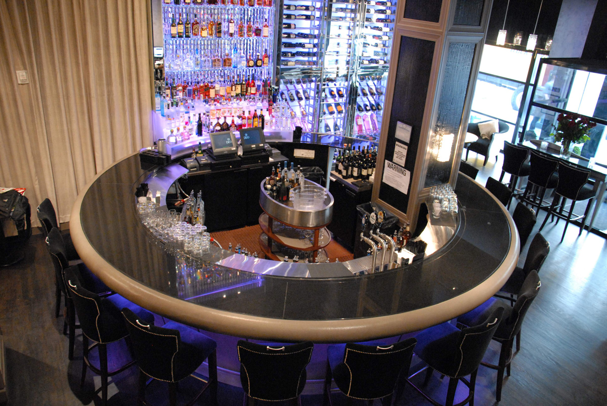 DUO Restaurant and Lounge in New York City - home of the Double Truffle Martini.