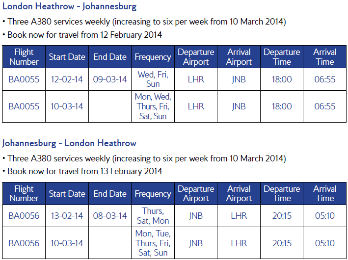 cheap flights from johannesburg to heathrow