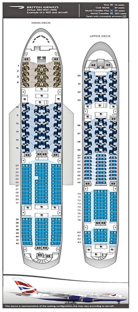 Airbus A380 Seating Chart British Airways