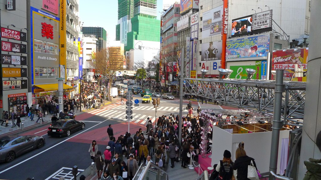 Shibuya Crossing, Japan - the epicenter of Tokyo.
