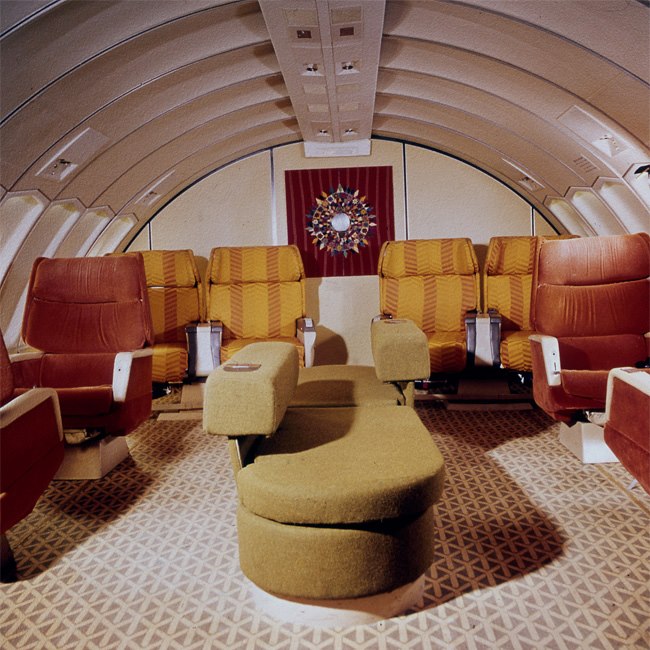 Braniff International 747 Interior 1971