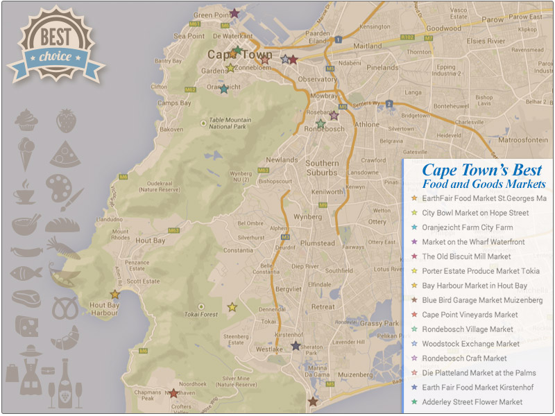 Cape Town Market Location Map