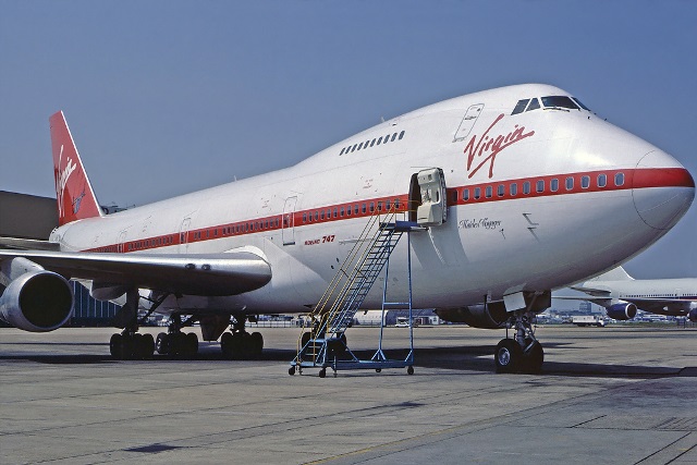 Virgin Atlantic's Maiden Voyager, a Boeing 747-200, operated the first Virgin flight between London Gatwick and New York Newark on 22 June 1984.