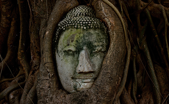 Sacred statue in Ayutthaya