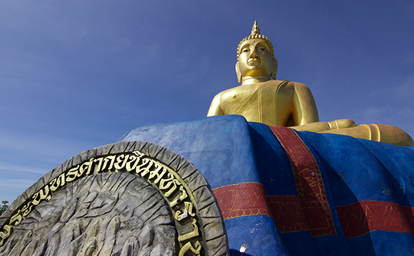 Famous statue of Buddha in Thailand