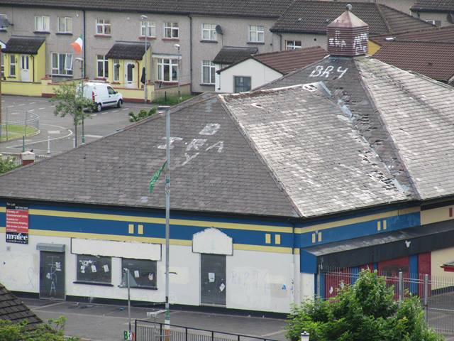 A rundown old building in Bogside, Derry.