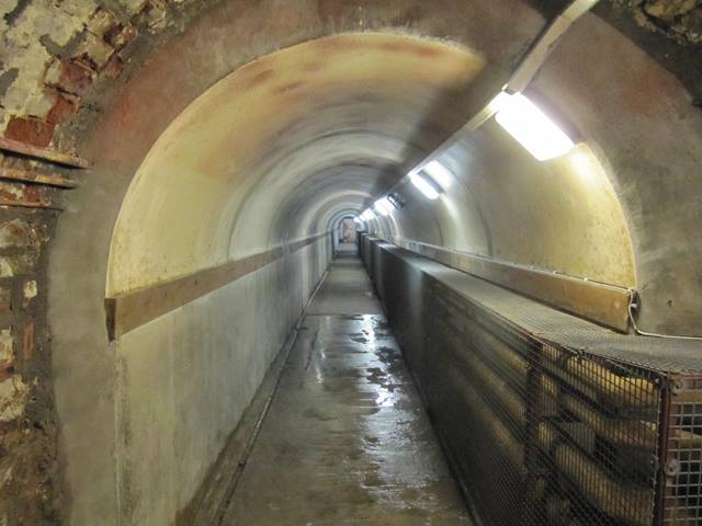 The tunnel which links the old Courthouse with the Crumlin Road Gaol in Belfast.