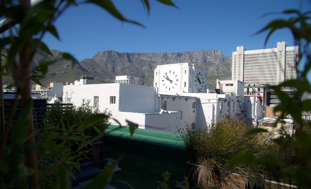 A clear view of Table Mountain provides daily inspiration from the rooftop garden of our Cape Town office.