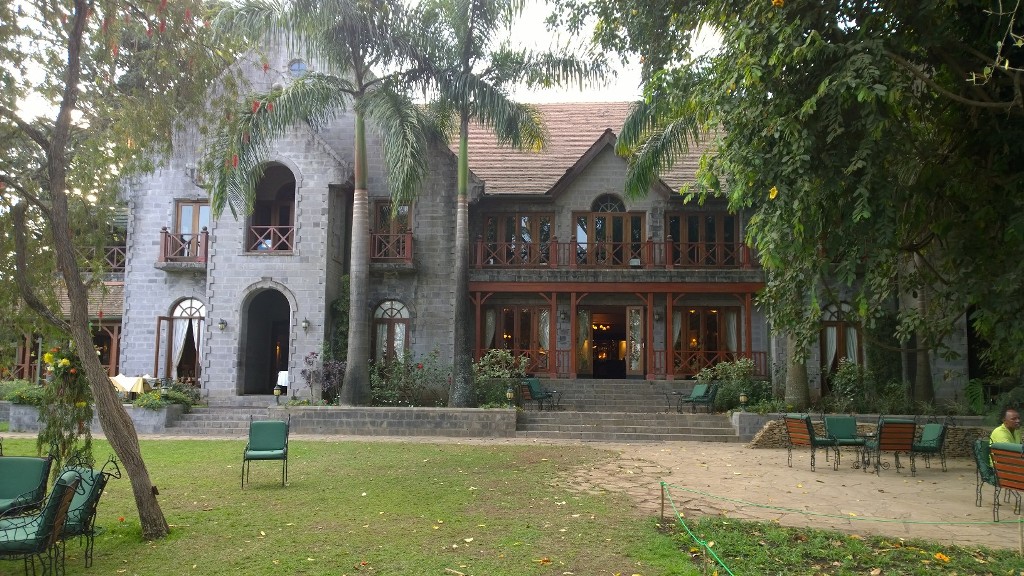 The old colonial style building at the Lake Daluti Serena Lodge near Arusha