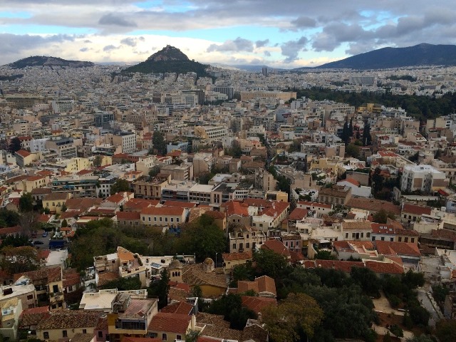 View over from the Acropolis.