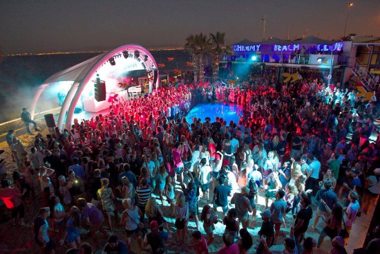 Shimmy Beach Club is the ultimate beach party experience in Cape Town, South Africa.