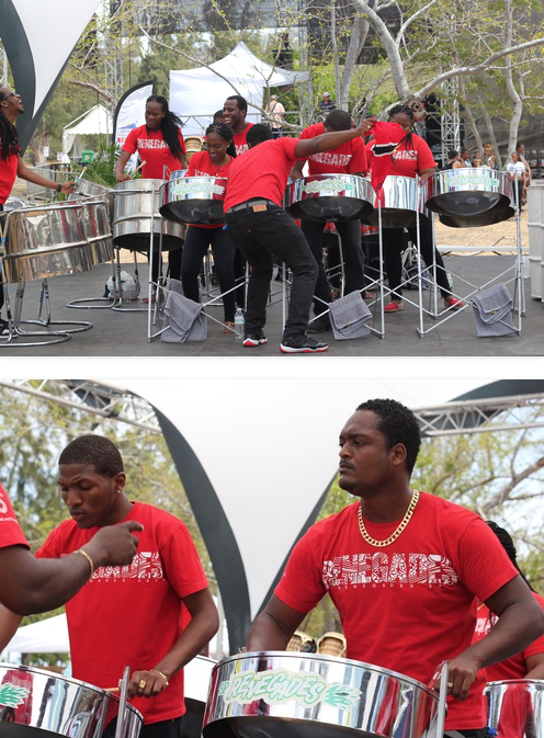 Renegades percussion group who brought life to the proceedings.