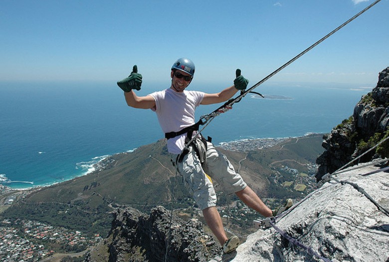 Abseiling at Table Mountain