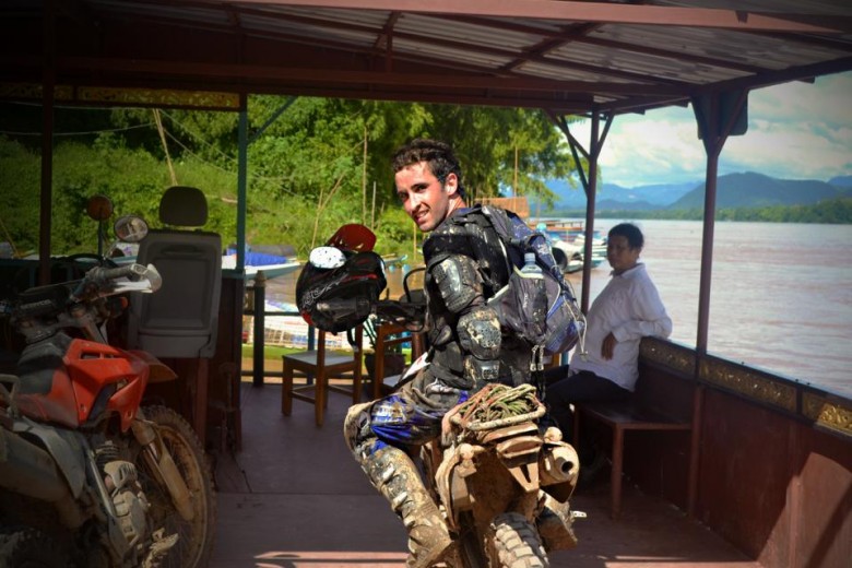 Simon Orviss Motorbiking in Laos