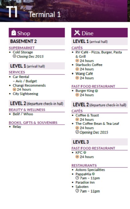 Changi Airport infographic