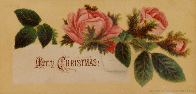 Louis Prang Christmas Card Greeting