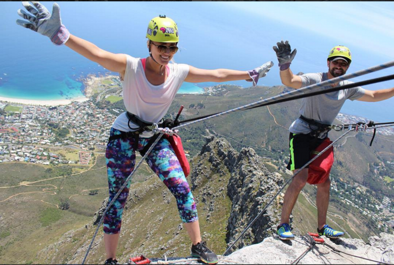 abseiling table mountain