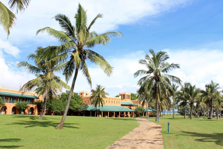A look towards the Avani Pemba Beach Hotel & Spa.