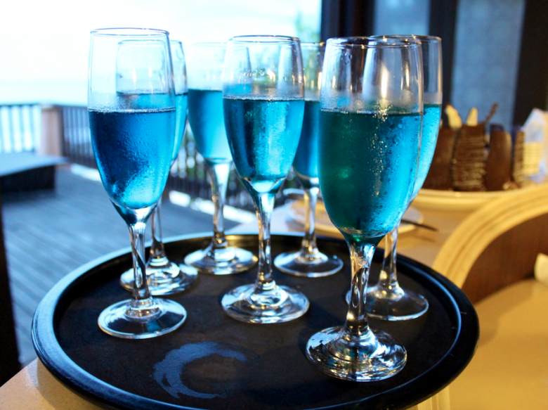 Blue drinks at Avani Pemba Beach Hotel & Spa