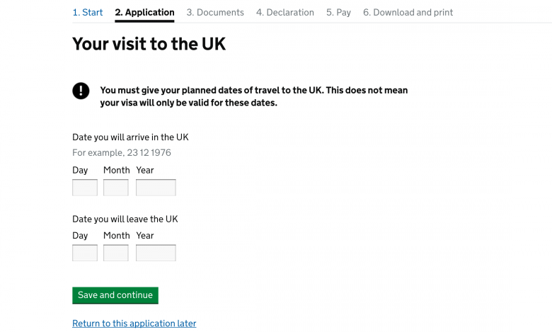 UK visa requirements