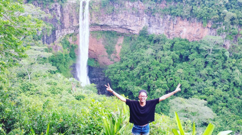 Chamarel Falls authentic Mauritius