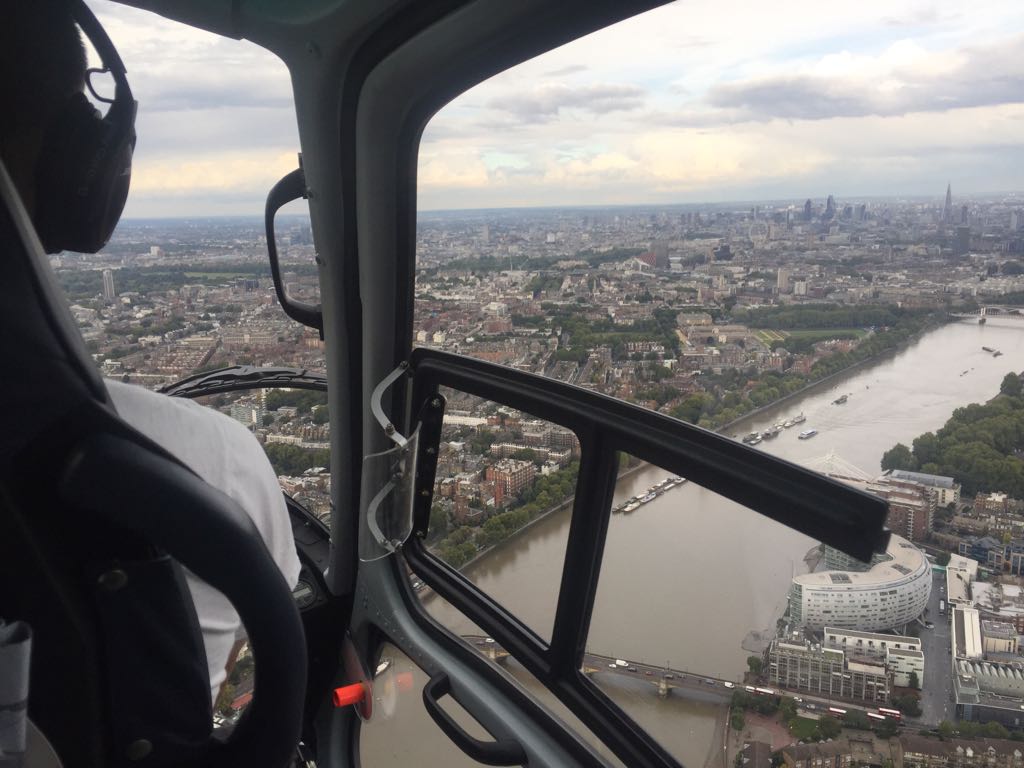 helicopter over london