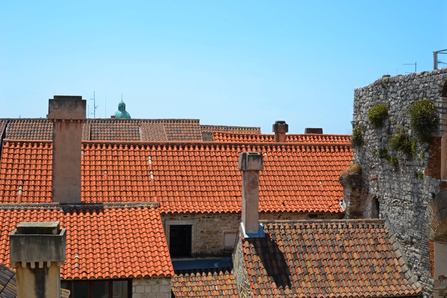 Croatian islands tile roof