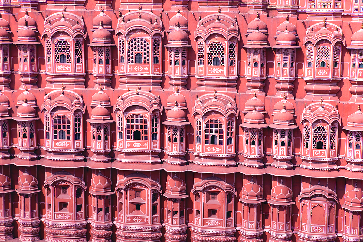 Jaipur India rózsaszín városa's Pink City