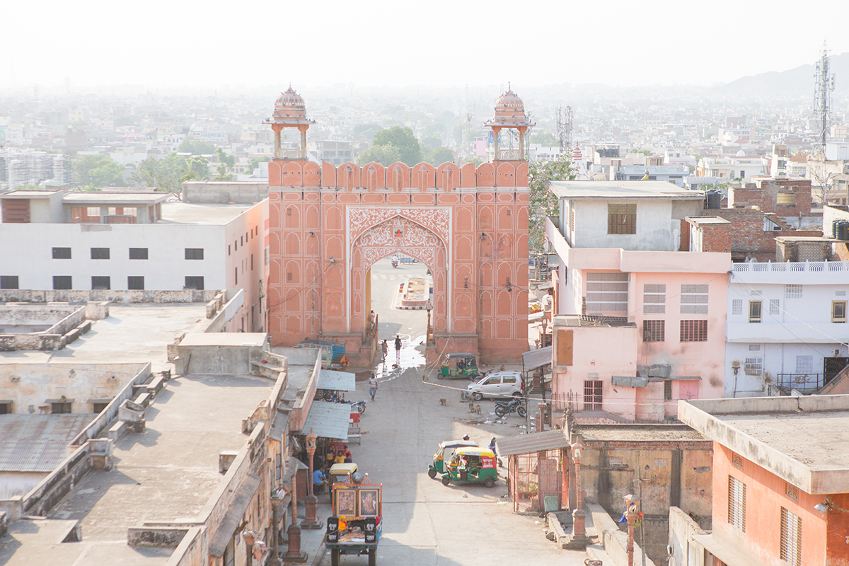 Jaipur India rózsaszín városa's Pink City