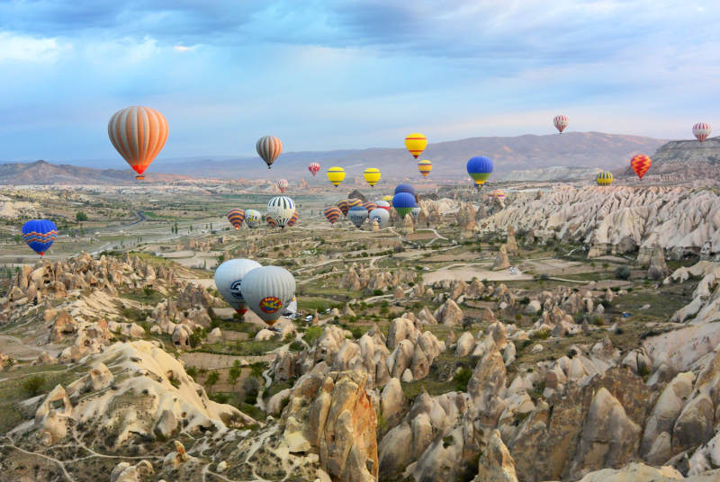 Thrilling hot air ballooning in Turkey