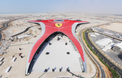 ferrari world worlds largest indoor theme park