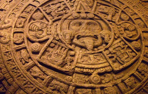 Mayan Calendar on display at the Field Museum in Chicago Illinois