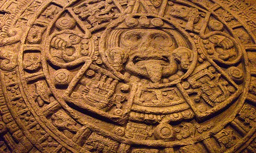 Mayan Calendar on display at the Field Museum in Chicago Illinois