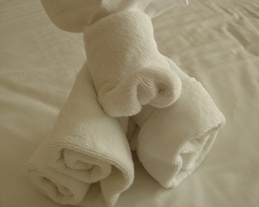 hotel towels