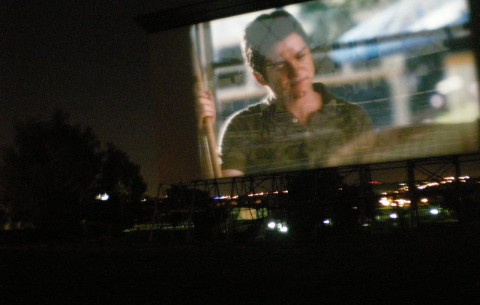 Watching a fil at the Drive-In