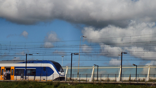 sprinter train equipped with urine bags