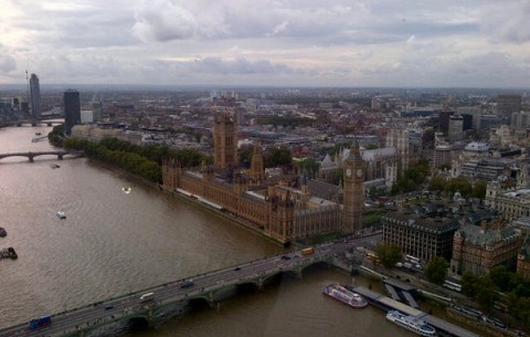 view from london eye