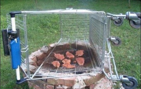 South African Shopping Trolley Braai Grid