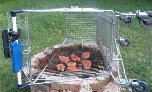 South African Shopping Trolley Braai Grid